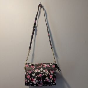 Steve Madden Black Floral Crossbody Bag